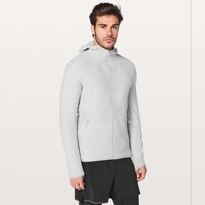 Lululemon Surge Warm Full Zip Hoodie Jacket - Heathered Sea Salt